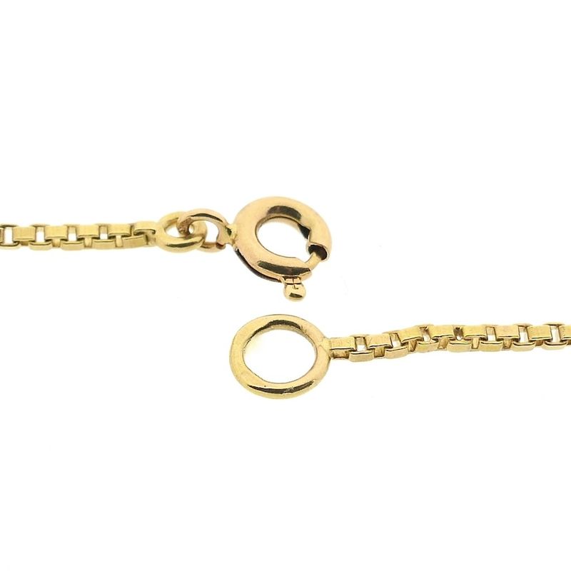 Image 4 of Antique gold necklace with garnet stones | 45.5 cm