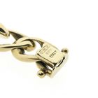 Image 8 of Gold wide gourmet link bracelet