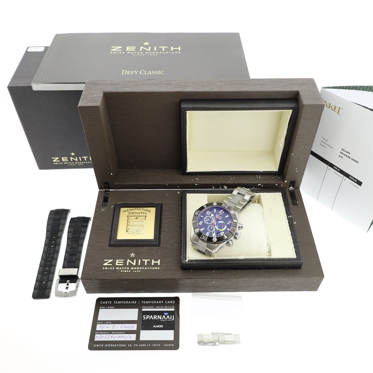 Steel Chronograph Herenhorloge Ref. 03.0526.4000/21 | Juweelwinkel.nl