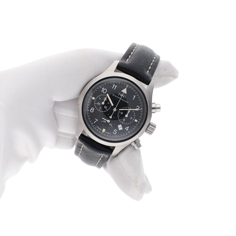 Image 7 of IWC Pilot Chronograph IW3741; Chronograph watch