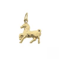 Gold pendant of a horse