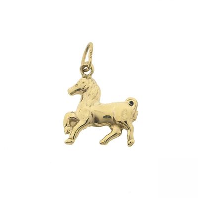 Image 1 of Gold pendant of a horse