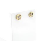 Image 1 of Gold stud earrings with diamonds | 0.02 ct.
