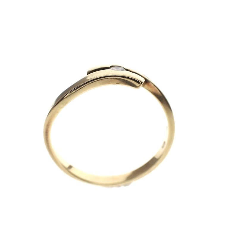 Image 3 of Gold ring set with diamond