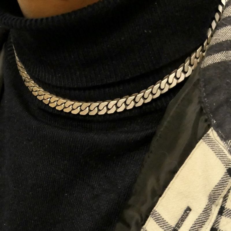 Image 10 of Silver robust gourmet link chain