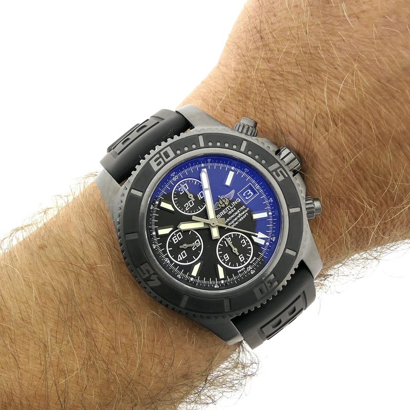 Image 15 of Breitling SuperOcean II Blacksteel Limited Edition M13341; Automatic men's diving watch