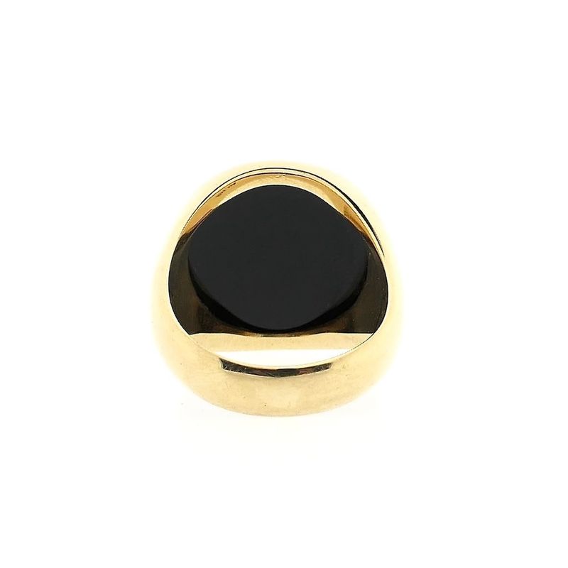 Image 4 of Gold signet ring with onyx