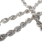 Image 4 of Solid silver twisted long necklace | 91 cm