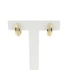 Image 1 of Gold earrings with diamond; 0.06 ct. | Ø 13.9 mm