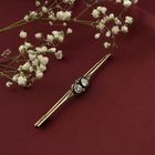 Image 2 of Gold Art Deco bicolor brooch with diamond; 0.84 ct.