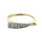 Image 2 of Assos two-tone gold ring with zirconia