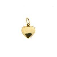 Gold pendant of a heart