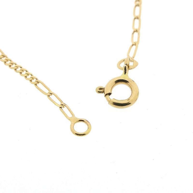 Image 4 of 18K Gold Thin Fantasy Link Chain | 43 cm