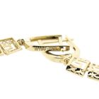 Image 7 of Gold earrings with meander pendant.