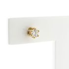 Image 4 of Golden Solitaire Stud Earrings with Diamond; 0.22 ct.