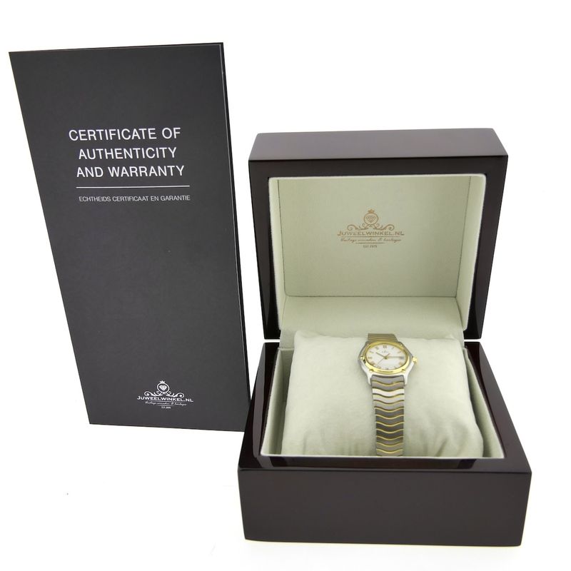 Image 4 of Ebel Classic Wave; 18k gold/steel women's watch