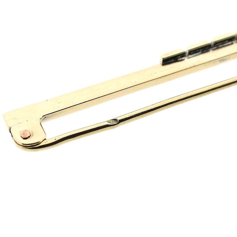 Image 5 of Gold Art Deco brooch with diamond; 0.10 ct.