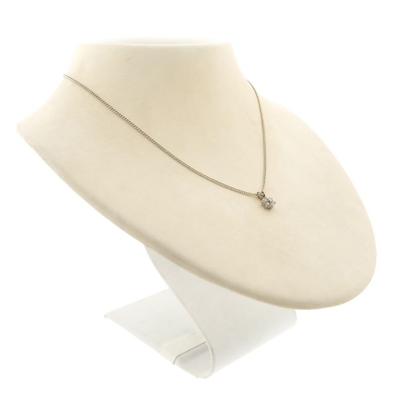 Image 4 of Two-tone gold pendant with diamond | 0.04 ct.