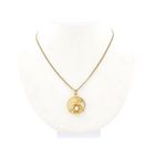 Image 8 of 18 carat gold pendant of lily with pearl