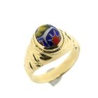 Image 1 of 18-karat gold ala kondre ring | Traditional Surinamese