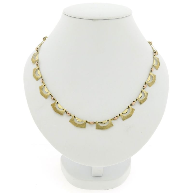 Image 1 of Two-tone gold fantasy link chain