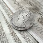 Image 2 of Vintage silver brooch with woman