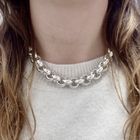 Image 9 of Silver robust jasseron necklace | 45 cm