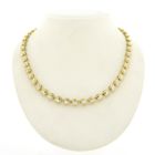 Image 1 of Two-tone gold tennis necklace with diamonds