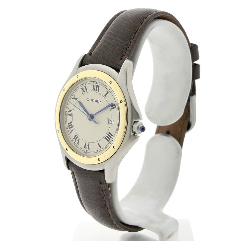 Image 2 of Cartier Cougar; Gold/steel unisex watch