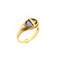 8 carat ring with synthetic amethyst and citrine