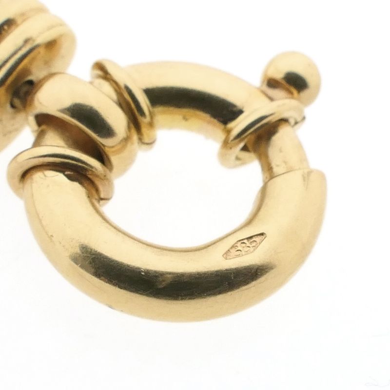 Image 9 of Gold jasseron link chain; 45.5 cm