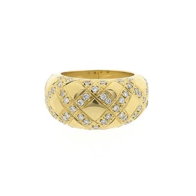 Image 2 of Gold ring with diamonds; 0.60 ct.