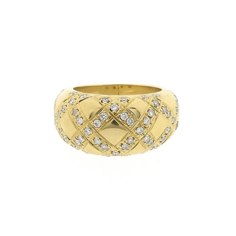 Image 2 of Gold ring with diamonds; 0.60 ct.