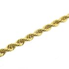 Image 4 of long gold twisted link necklace | 80 cm