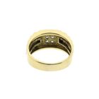 Image 4 of 18K Two-tone diamond ring; 0.12 ct. | Men's
