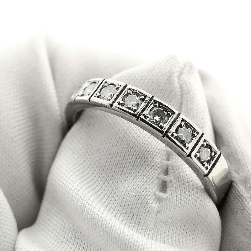 Image 8 of White gold Desiree ring with diamonds; 0.28 ct.