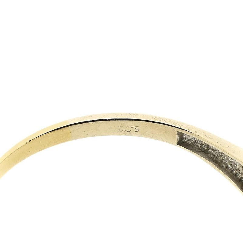 Image 9 of Two-tone gold ring with diamond | 0.03 ct.