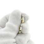 Image 7 of Bicolor gold stud earrings with zirconia