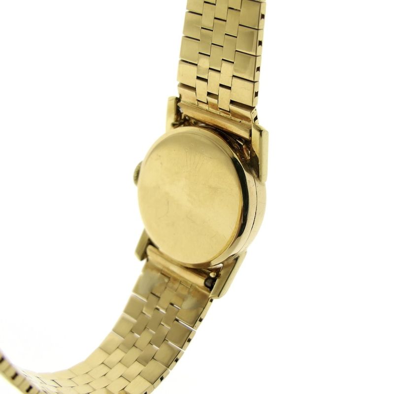 Image 23 of Rolex Precision 18k; Vintage gold ladies' watch