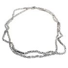 Image 4 of 18-karat white gold king's chain; Byzantine link | 103 cm
