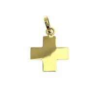 Gold pendant of an isosceles cross