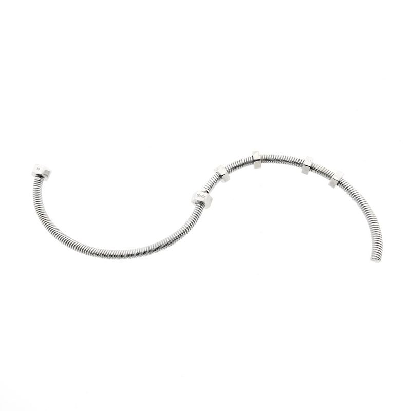 Image 3 of 18 ct. White gold Ecrou de Cartier bracelet; Cartier | Ø 67mm
