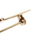 Image 8 of Vintage gold brooch with blood coral; filigree technique