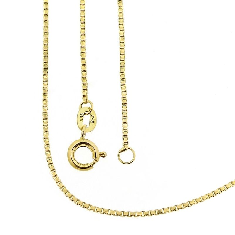 Image 1 of Golden Venetian link chain | 46 cm