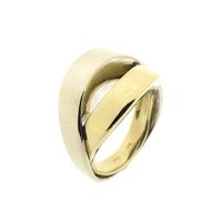 Two-tone gold fantasy ring