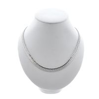 White gold fantasy link chain.