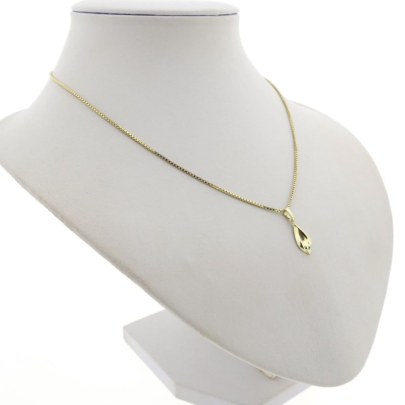 Image 8 of Gold subtle pendant with diamond | 0.005 ct.