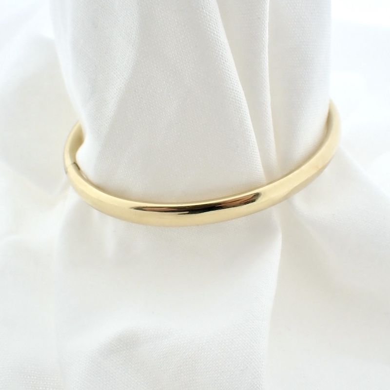 Image 5 of Gold smooth slave bracelet; Size M