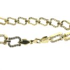 Image 2 of Gold link bracelet with zirconia