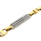 Image 7 of Bicolor Gold Marine/Fantasy Link Necklace with Zirconia